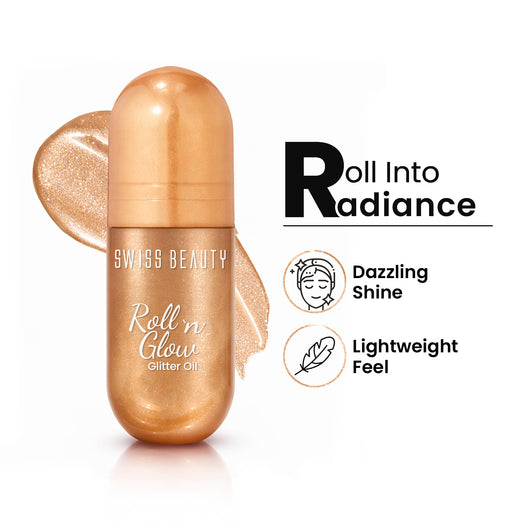 Swiss Beauty Roll 'n' Glow Glitter Oil 13.5ml