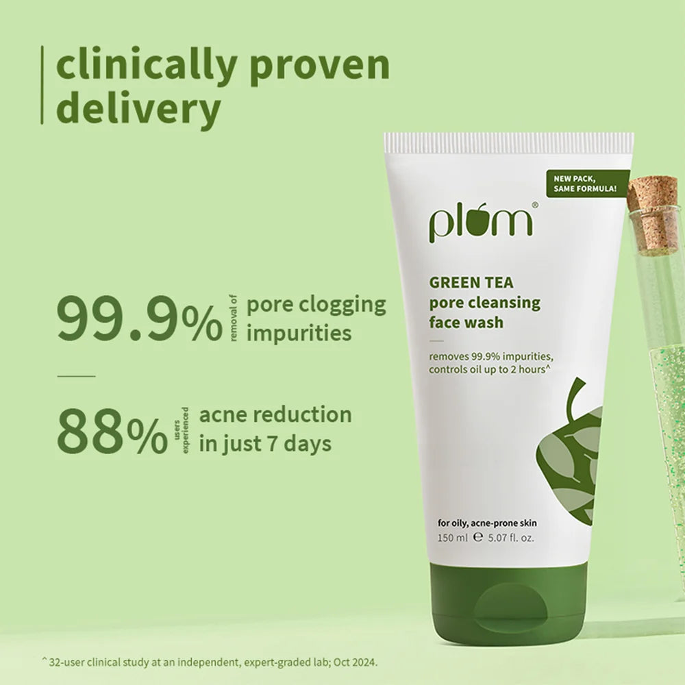 Plum Green Tea Pore Cleansing Face Wash For Oily & Acne-Prone Skin 150ml