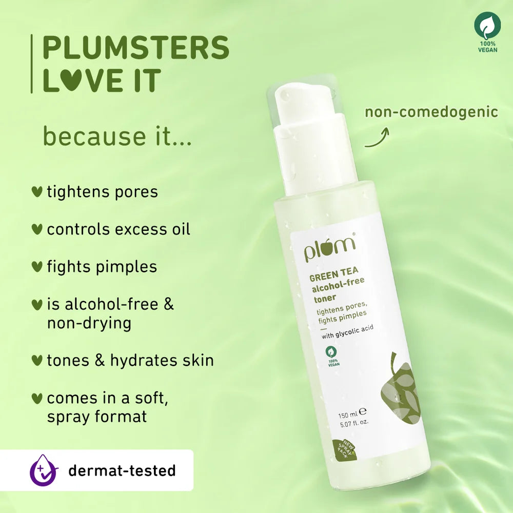 Plum Green Tea Alcohol-Free Pore Tightening Face Toner 150ml