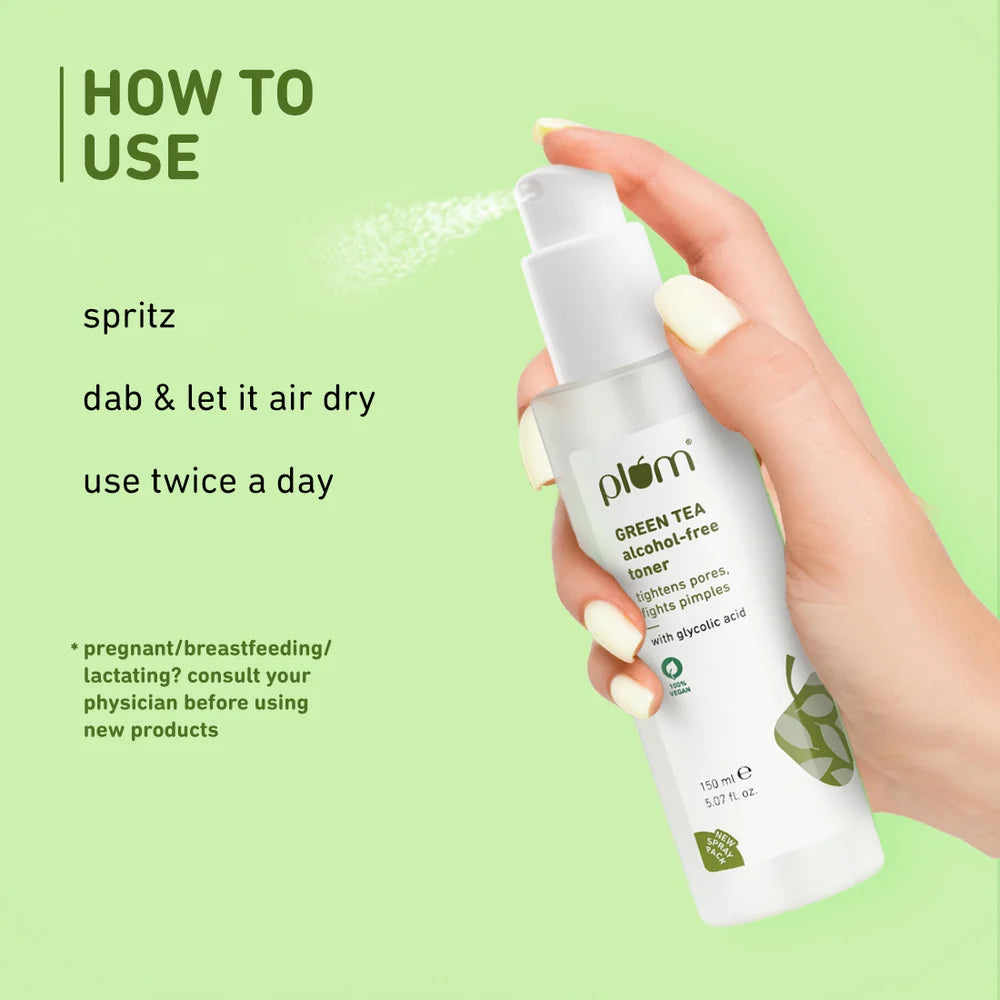 Plum Green Tea Alcohol-Free Pore Tightening Face Toner 150ml