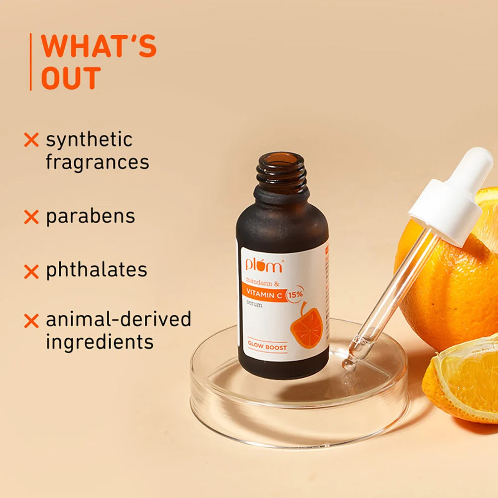 Plum 15% Mandarin & Vitamin C  Glow Boost Serum 30ml