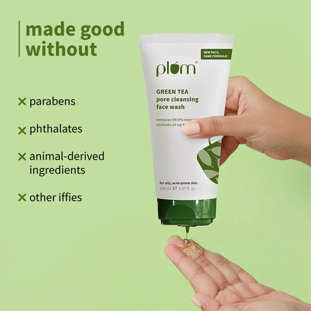 Plum Green Tea Pore Cleansing Face Wash For Oily & Acne-Prone Skin 150ml
