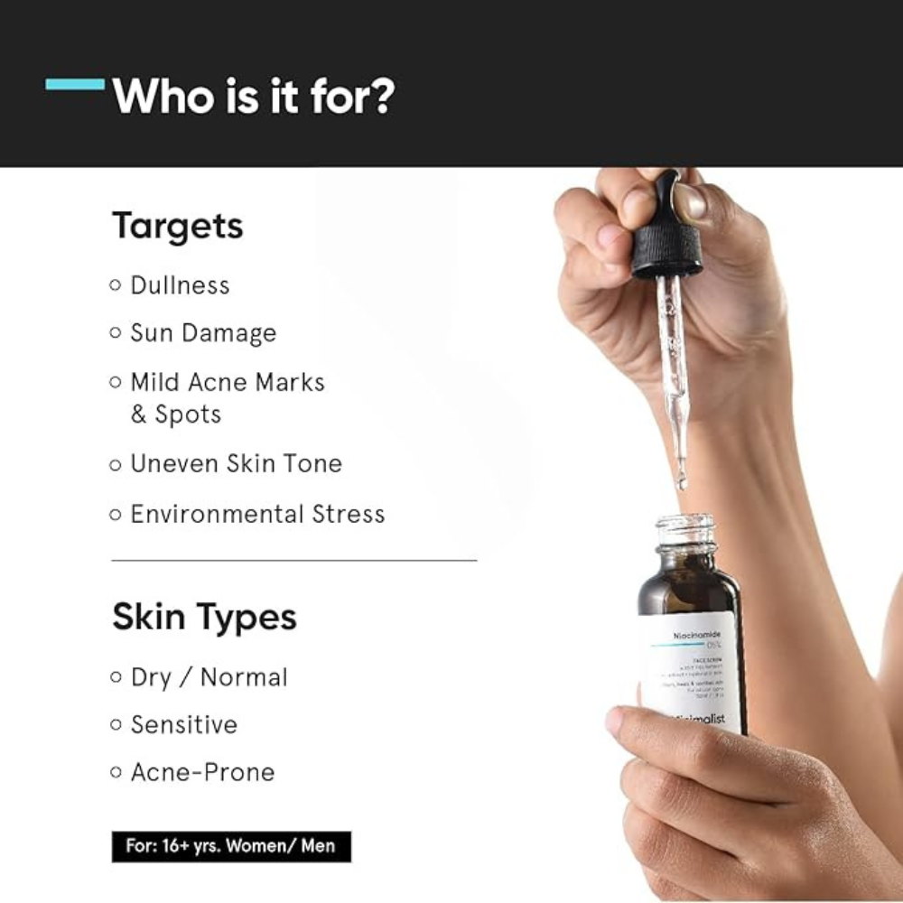 MINIMALIST NIACINAMIDE 5% + HA FACE SERUM 30ML