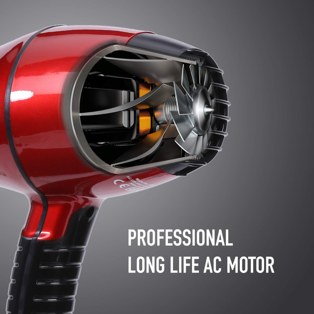 Ikonic Hair Dryer 2200 Red & Black