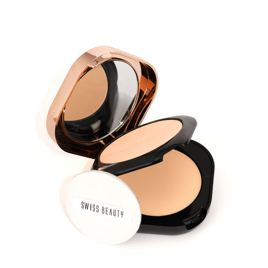Swiss Beauty Double Duty 2-in-1 Compact Powder