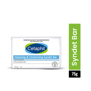 CETAPHIL CLEANSING & MOISTURISING SYNDET BAR 75g