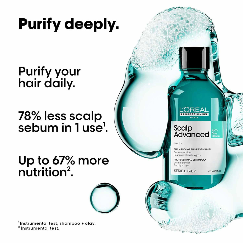Loreal Professionnel Scalp ADV Anti Grass Oiliness Shampoo 300ML