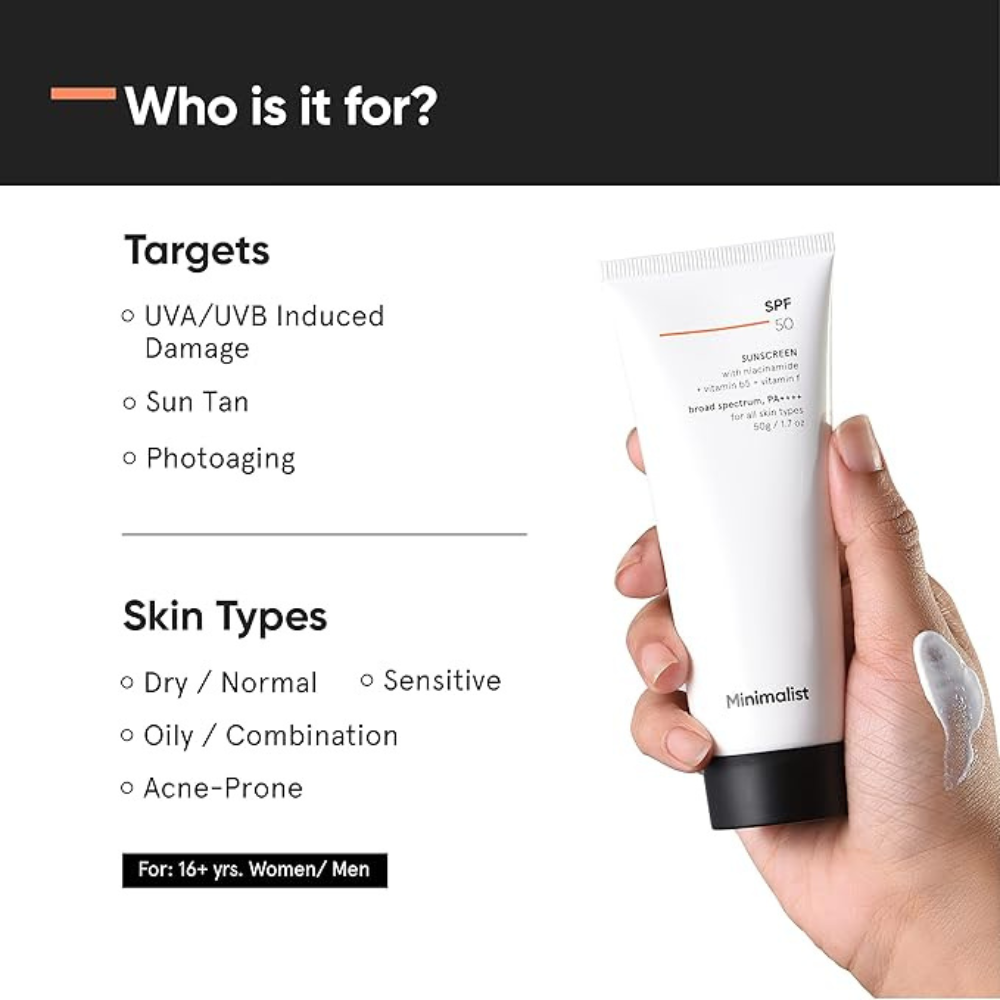 MINIMALIST SPF 50 SUNSCREEN 50GM