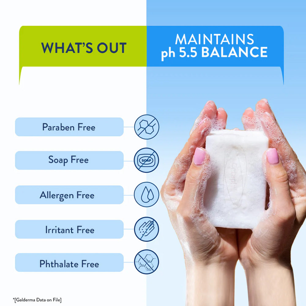 CETAPHIL CLEANSING & MOISTURISING SYNDET BAR 75g