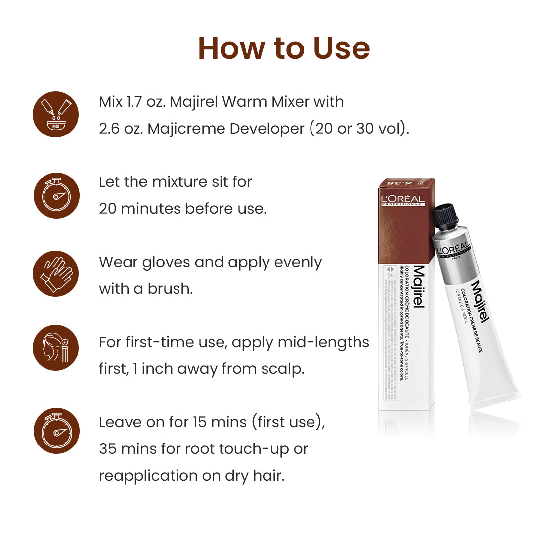 Loreal Majirel 7.35 Blonde With Mahogany Gold 50Ml