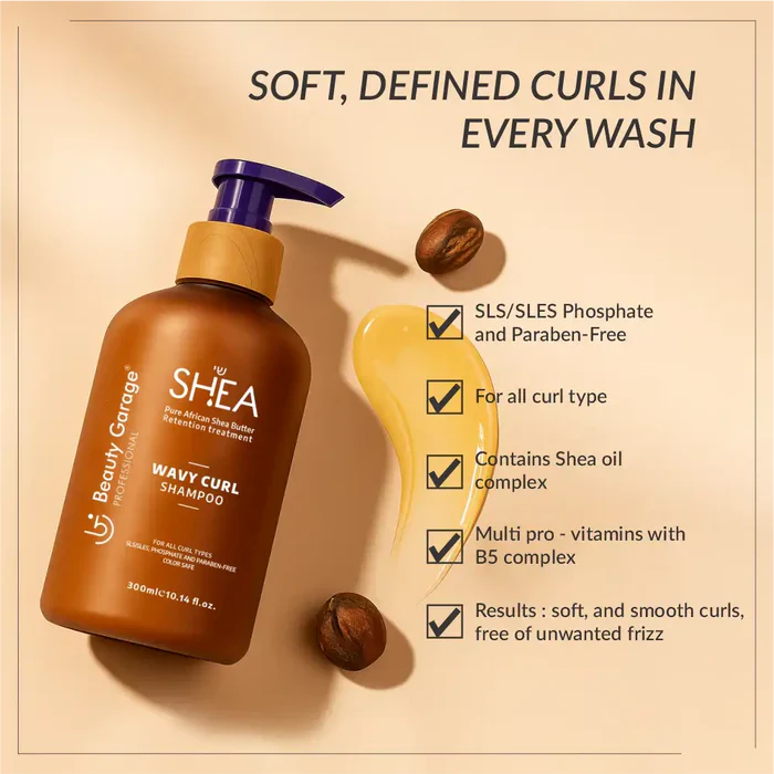 Beauty Garage Shea Wavy Curl Shampoo 300ml