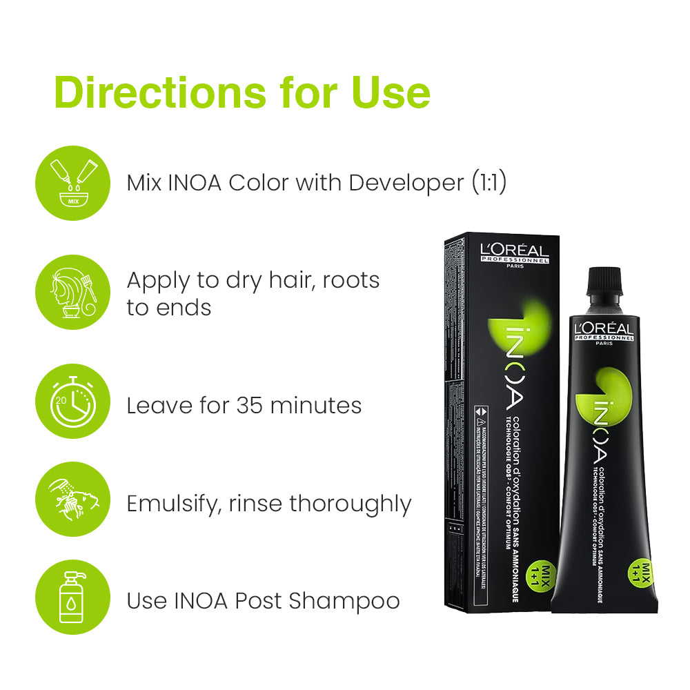 Loreal Inoa Ammonia Free Hair Color 60G 5.5