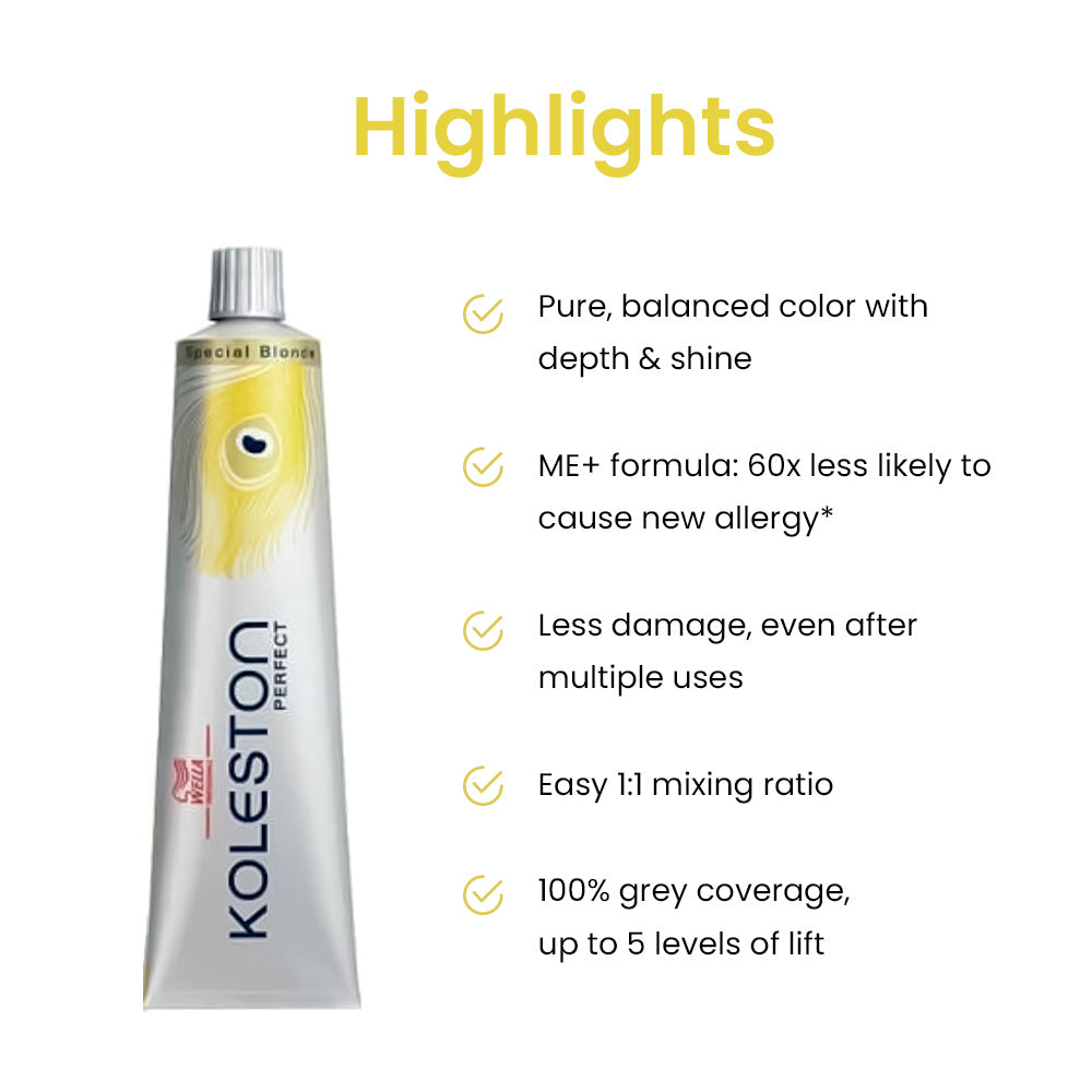 Wella Professionals Koleston Perfect Special Blonde Hair Color 12/61 Colorant Tube 60G