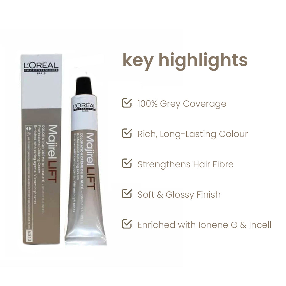 Loreal Professionnel Majirel Lift 12.7 Matte Very Light Brown 50gm