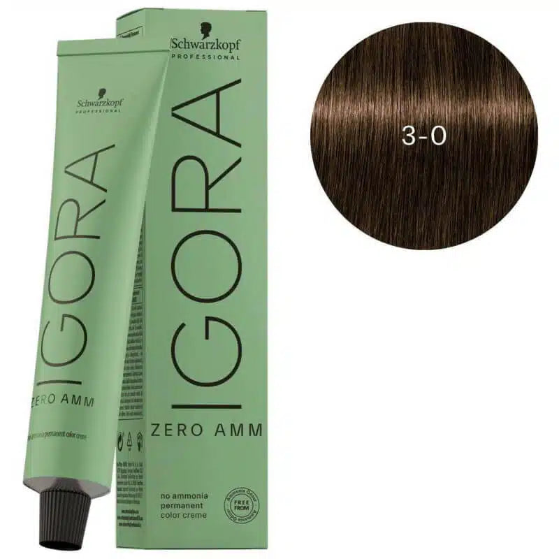 SCHWARZKOPF IGORA No Ammonia HAIR COLOR SHADE NO 3-0(60ML)
