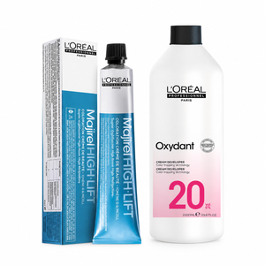 Loreal Majirel Hair Color Shade 900s Ultra light Blond + Developer 1000ml Combo