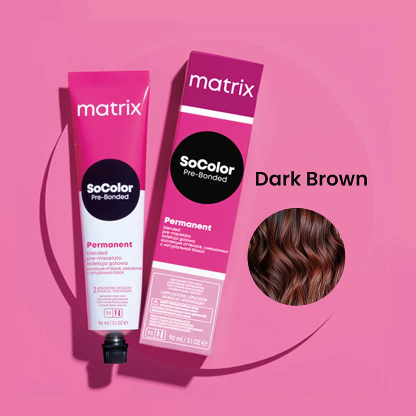 Matrix Socolor 3NN Dark Brown Hair Color + 20 Vol Developer 1000ml Combo