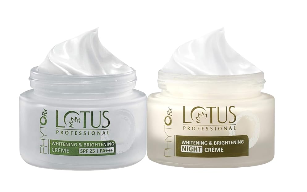 Lotus Professional Whitening & Brightening Day Cream_50g + Night Cream_50g Combo