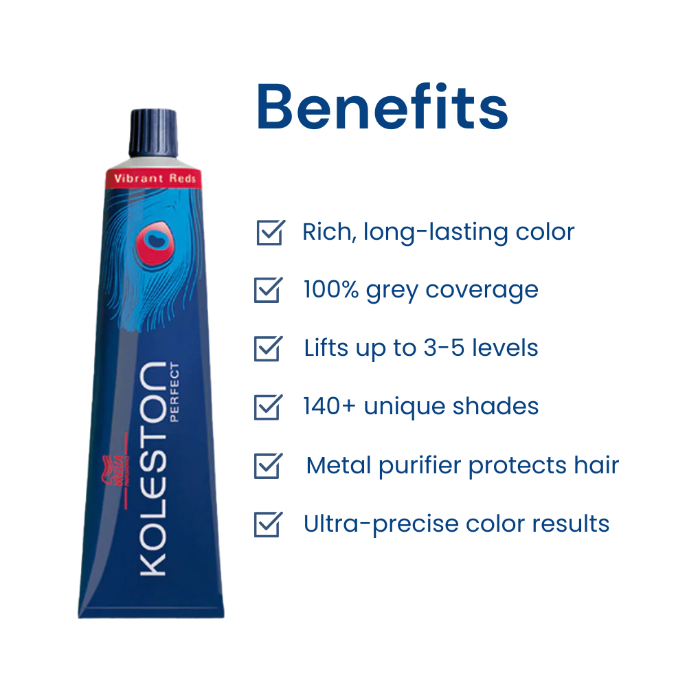 Wella Professionals Koleston Perfect Vibrant Red Hair Color 55/66 Colorant Tube 60G