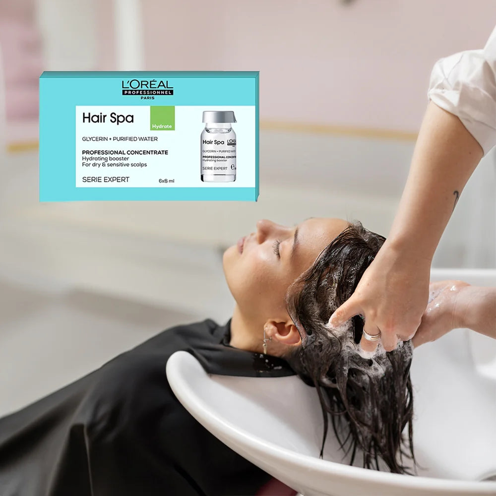 Loreal Hair Spa Repairing Creambath 490ml + Hydrating Concentrate Combo