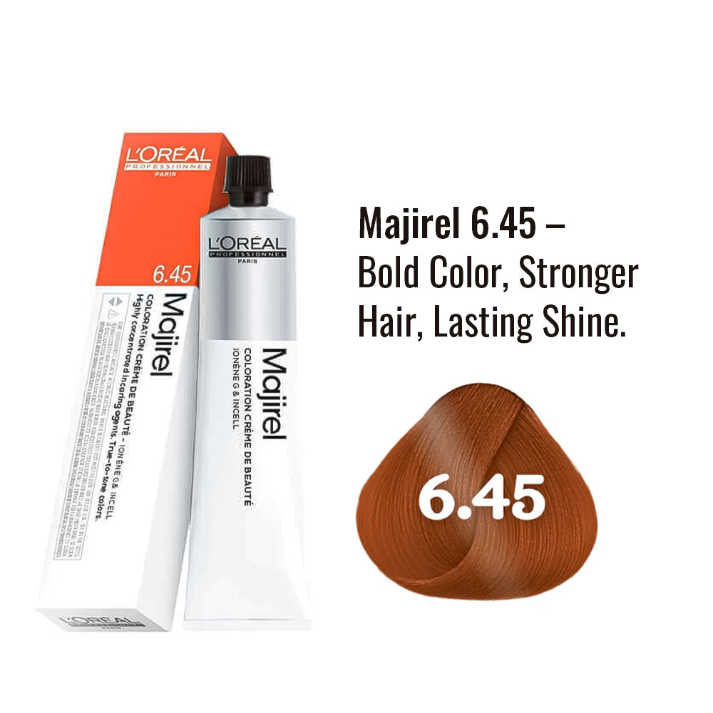 Loreal Majirel 6.45 Dark Blondee With Mahogany Copper 50Ml