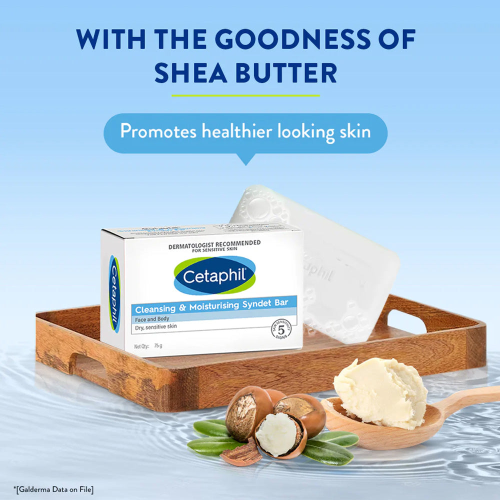CETAPHIL CLEANSING & MOISTURISING SYNDET BAR 75g
