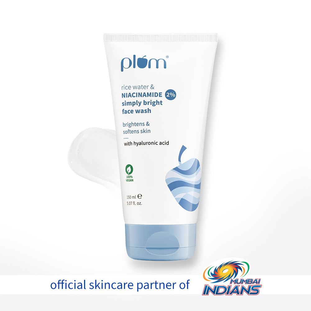 Plum Simply Bright 2% Niacinamide Face Wash with Rice Water 150ml