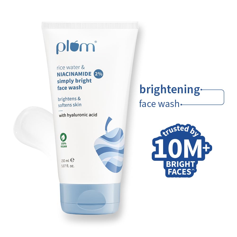 Plum Simply Bright 2% Niacinamide Face Wash with Rice Water 150ml