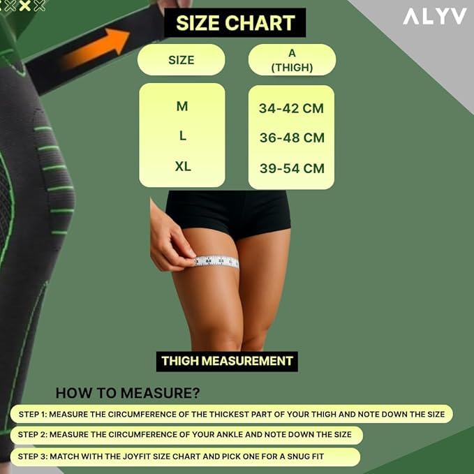 ALYV Compression Leg Sleeves (Pair) Size-XL