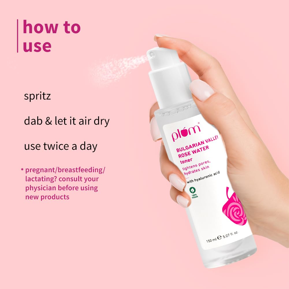 Plum Bulgarian Valley Rose Water Face Toner 150ml