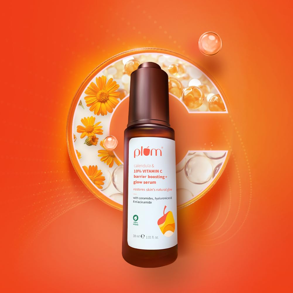Plum 10% Calendula & Vitamin C Barrier Boosting + Glow Serum 30ml