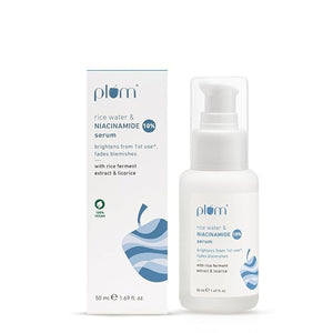 Plum 10% Niacinamide Serum with Rice Water 50ml