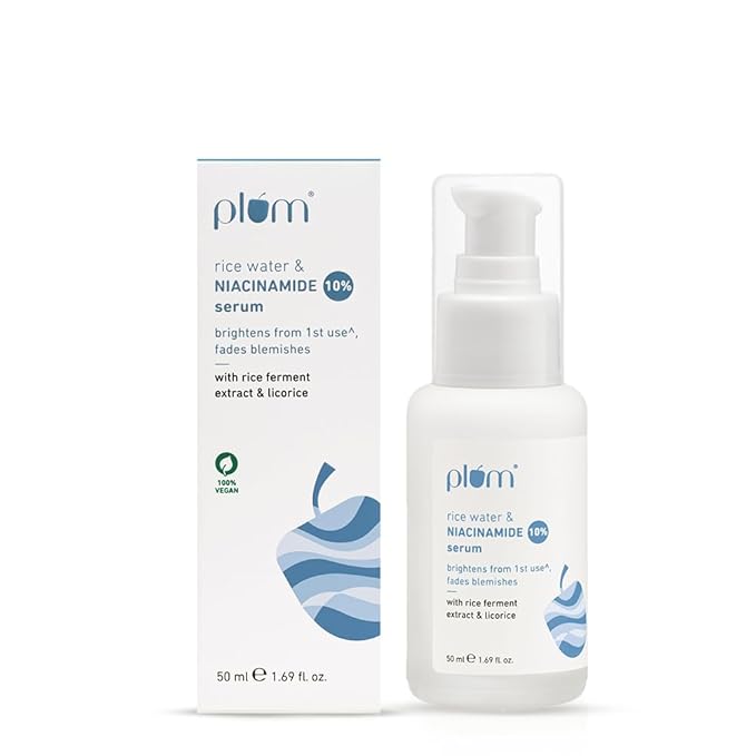 Plum 10% Niacinamide Serum with Rice Water 50ml