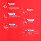 Raaga Professional Strawberry Pedicure And Manicure 6 Step Single Use Kit 63Gm