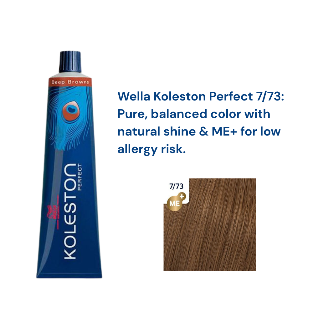 Wella Professionals Koleston Perfect Rich Naturals Hair Color 7/73 Colorant Tube 60G