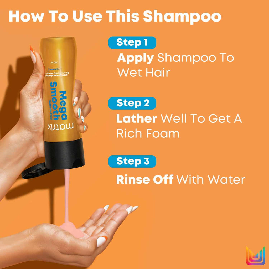 Matrix Mega Smooth Sulfate-free Shampoo-200ml