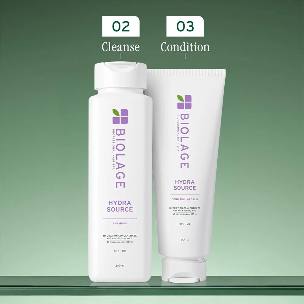 Matrix Biolage Hydrasource Plus Professional Shampoo 200ml and Conditioner 100ml Combo