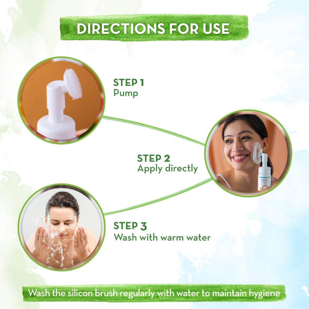 Mamaearth Vitamin C Foaming Face Wash With Vitamin C And Turmeric For Skin Illumination - 150Ml