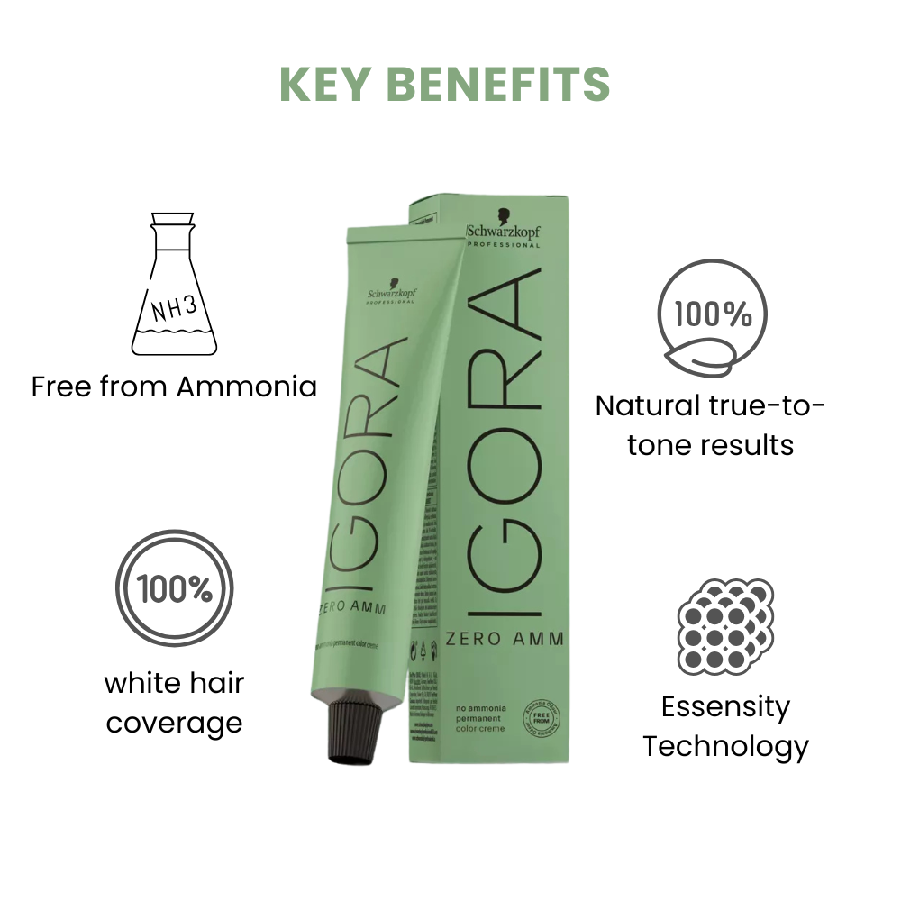 SCHWARZKOPF IGORA No Ammonia HAIR COLOR SHADE NO 1-0 (60ML)