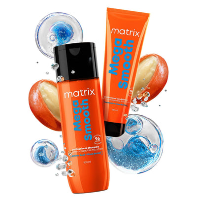 Matrix Professional Mega Smooth Shampoo and Conditioner Combo for Frizzy, Dry Unmanageable Hair