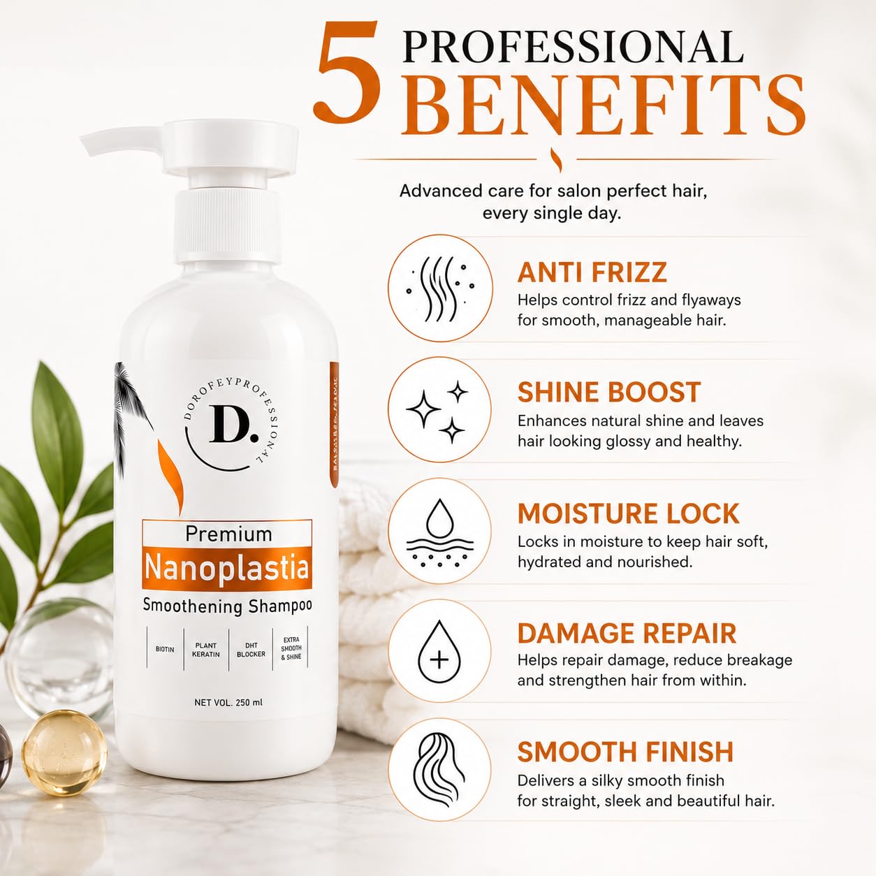 Dorofey Professional Nanoplastia Shampoo Sulfate Free-250ml