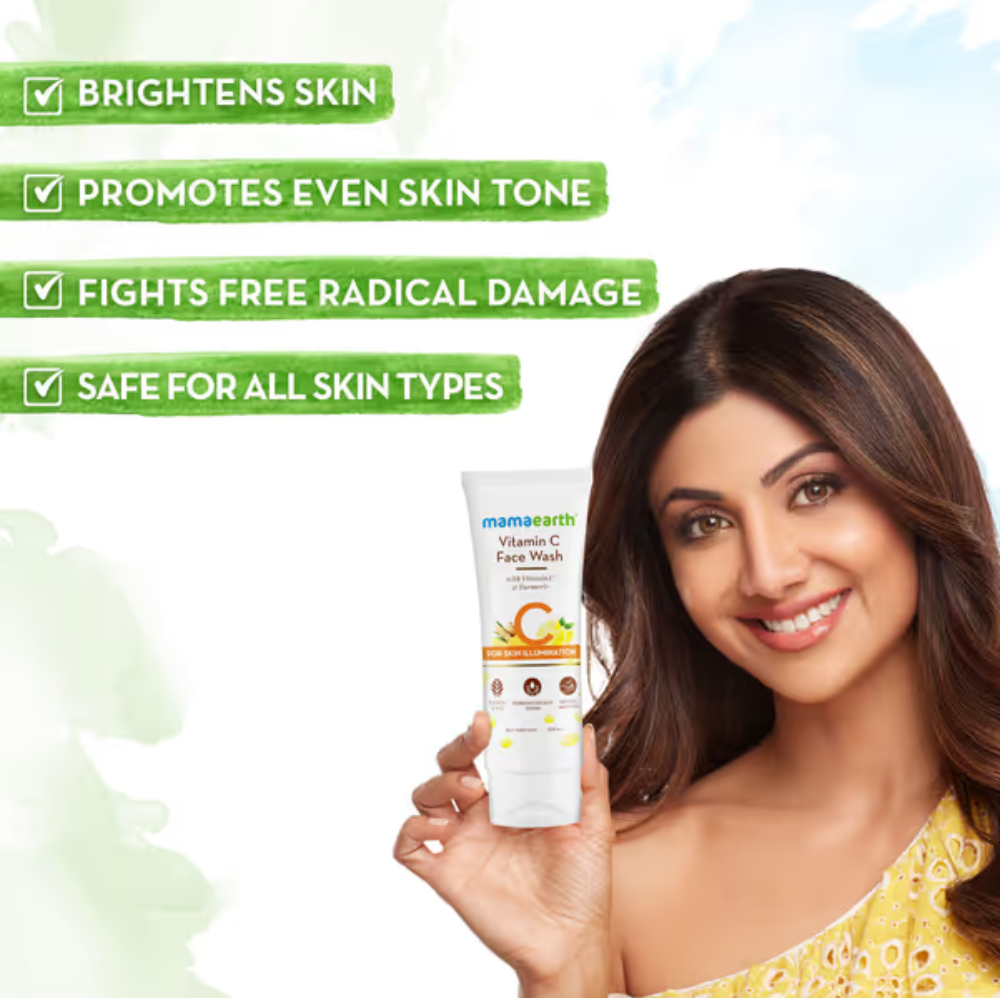 Mamaearth Vitamin C Daily glow face wash 100 ml