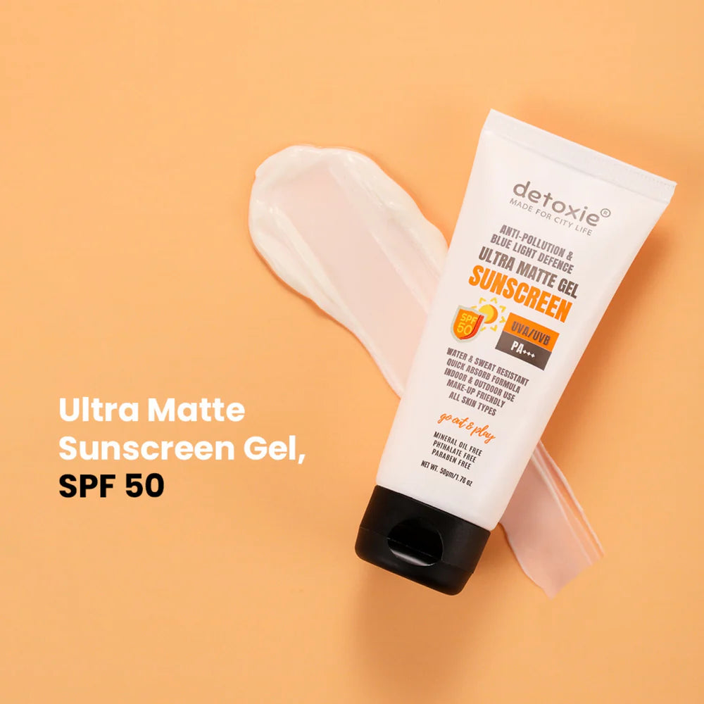 Detoxie Ultra Matte Sunscreen Gel SPF 50