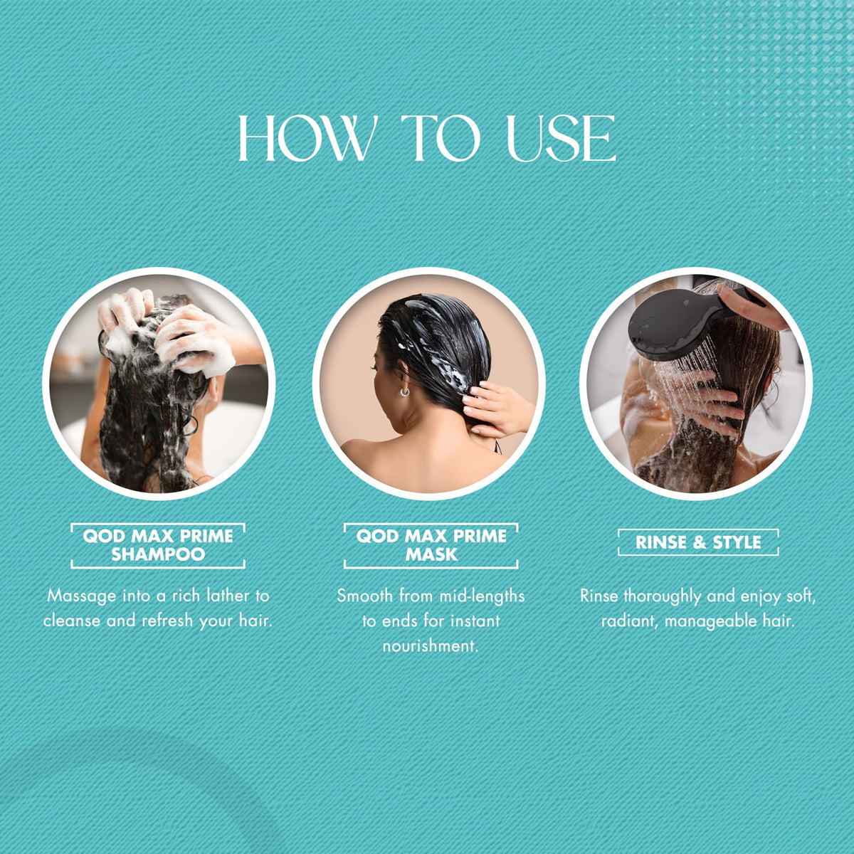 QOD Professional Max Prime After Treatment Shampoo & Hair Mask 300Ml Combo