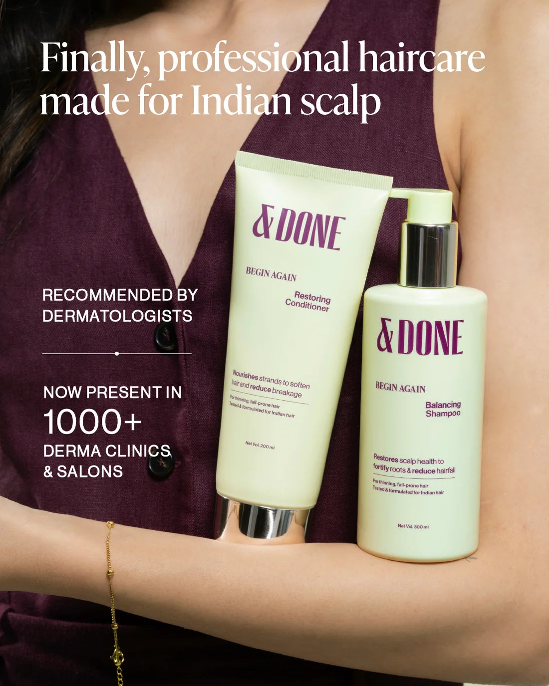 &Done Begin Again Balancing shampoo & conditioner Combo