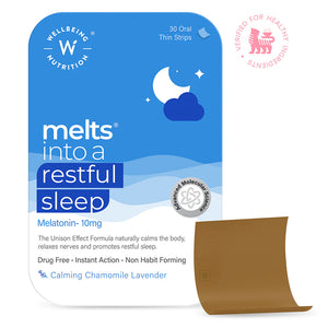 Wellbeing Nutrition Melts Into Restful Sleep 30 Strips Per Pack