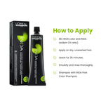Loreal Inoa Hair Color 60G Shade 1 Black + Developer 1000ml Combo