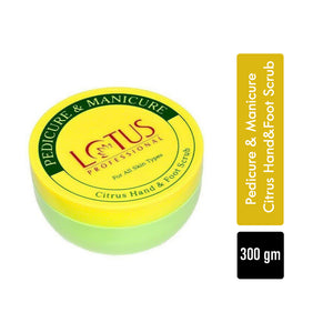 Lotus Professional Pedicure & Manicure Citrus Hand&Foot Scrub,300Gm