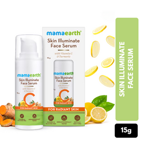 Mamaearth Skin Illuminate Face Serum for Radiant Skin with Vitamin C and Turmeric - 15 g