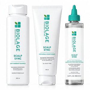 Matrix Biolage Scalp Sync Anti-Dandruff Shampoo Conditioner Concentrate combo